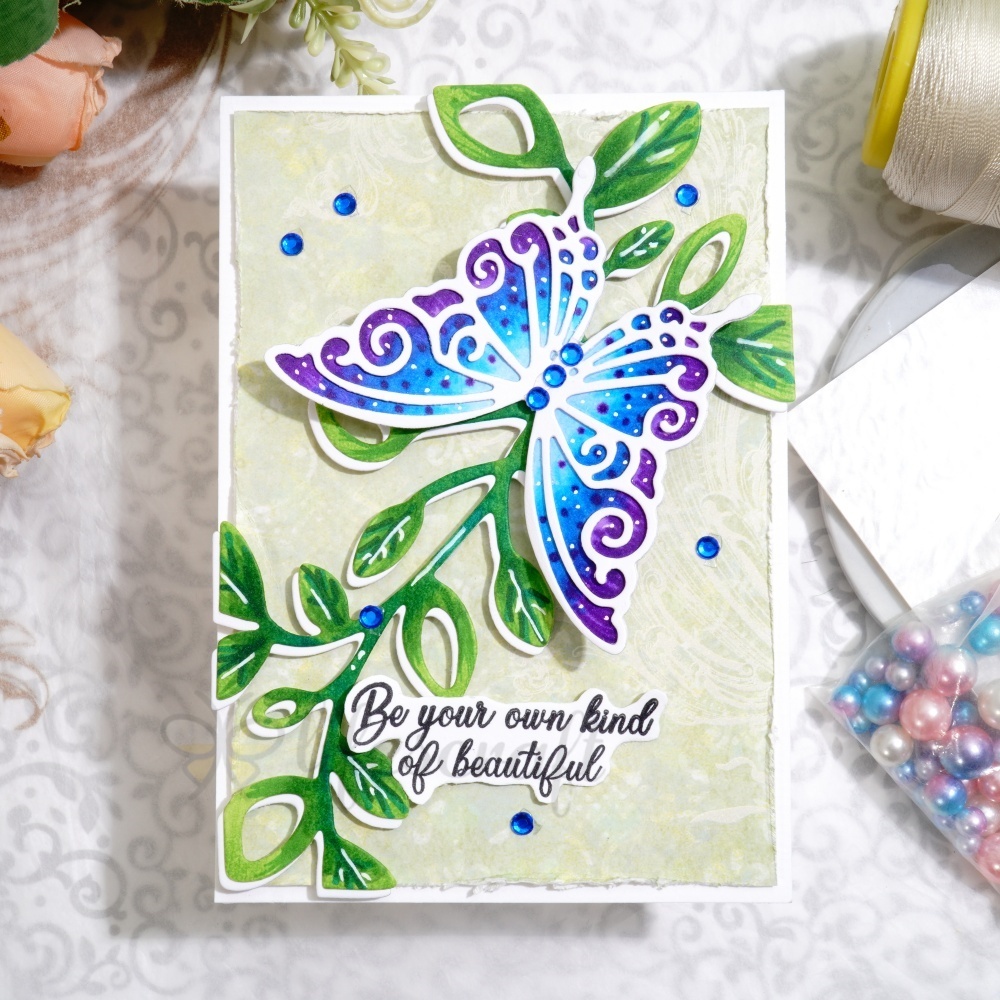 Lifescraft Butterfly and Vines Metal Cutting Dies