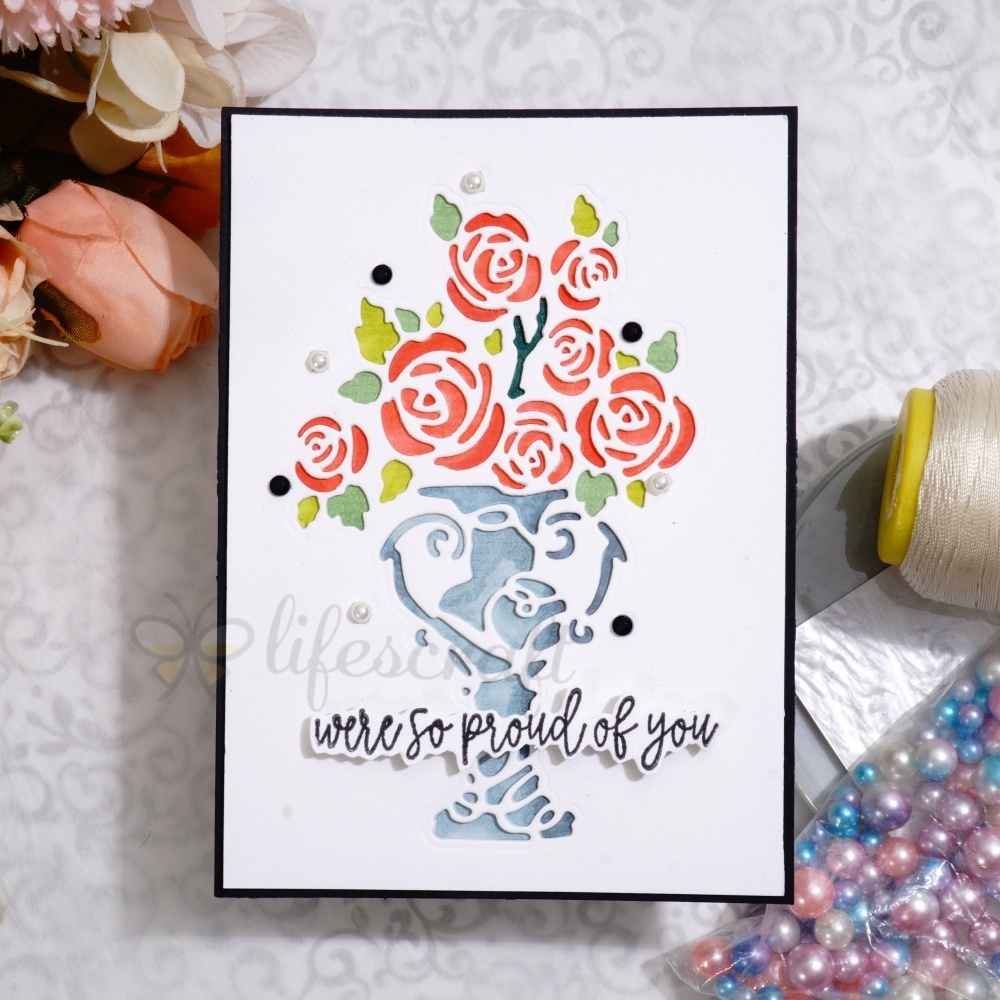 Lifescraft Flowers and Vase Metal Cutting Dies