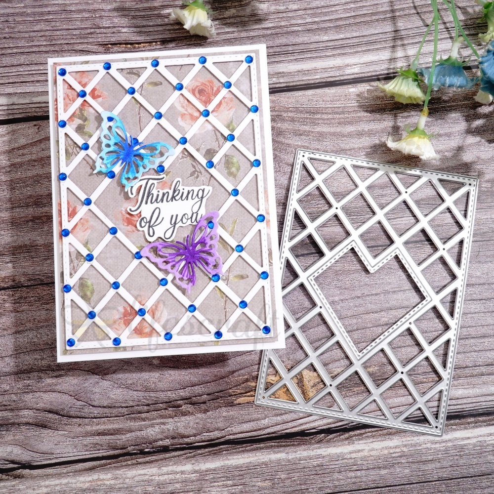 Lifescraft Butterfly Multi-grid Background Board Metal Cutting Dies