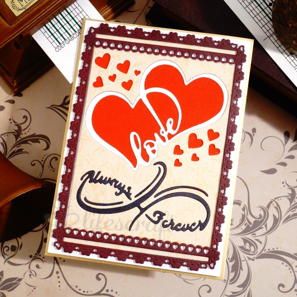 Lifescraft Two Love Hearts Metal Cutting Dies