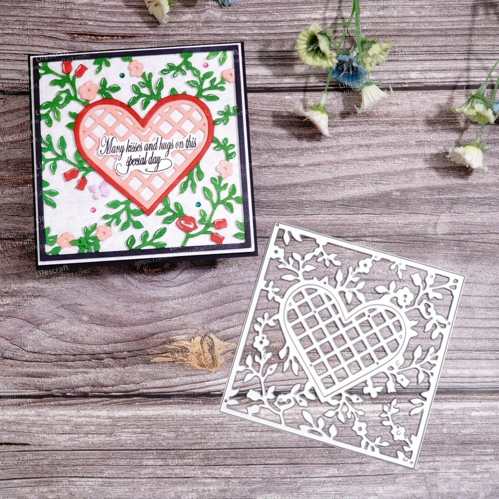 Lifescraft Heart Background Board Metal Cutting Dies