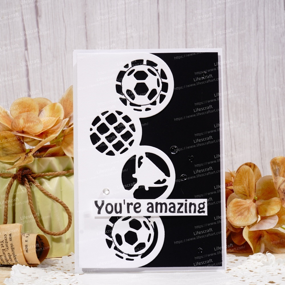 Lifescraft Hollow Football Background Board Metal Cutting Dies