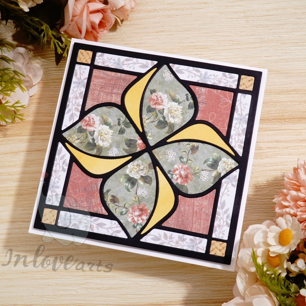 Lifescraft Petal-shaped Background Board Metal Cutting Dies
