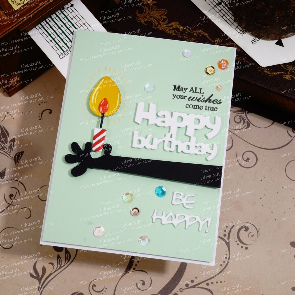 Lifescraft Long Arm Holding A Candle Metal Cutting Dies