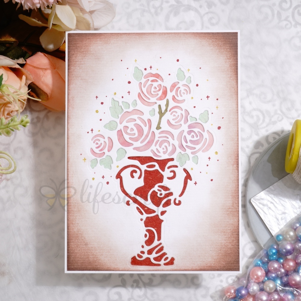 Lifescraft Flowers and Vase Metal Cutting Dies