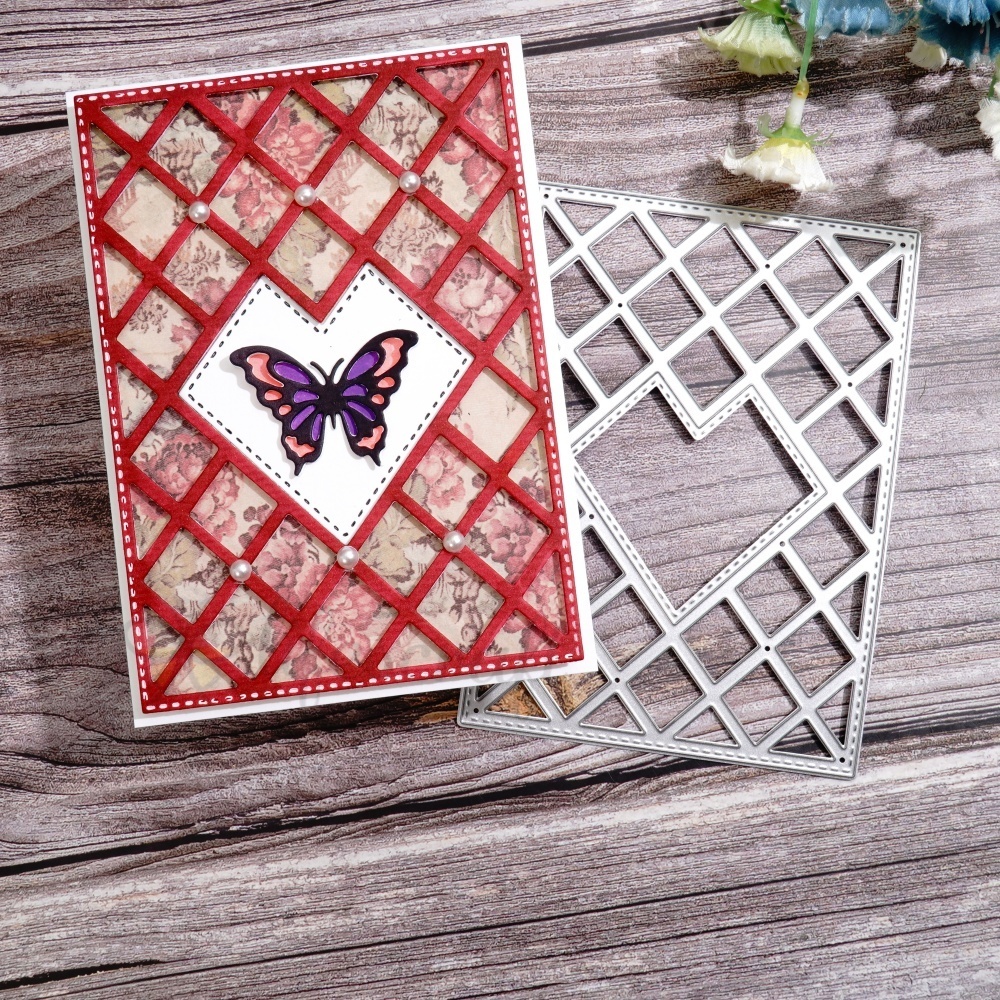 Lifescraft Butterfly Multi-grid Background Board Metal Cutting Dies
