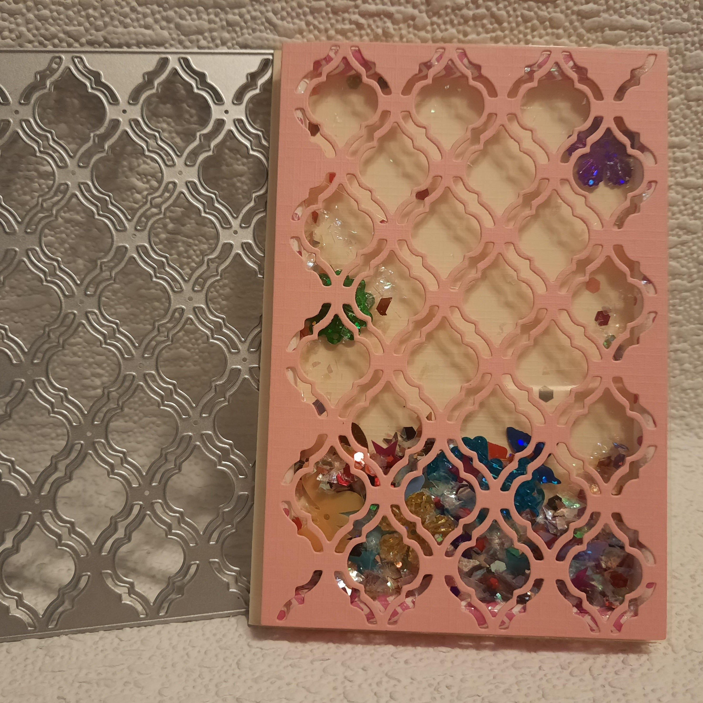 Crosswise Diamond Grid Background Dies - Inlovearts