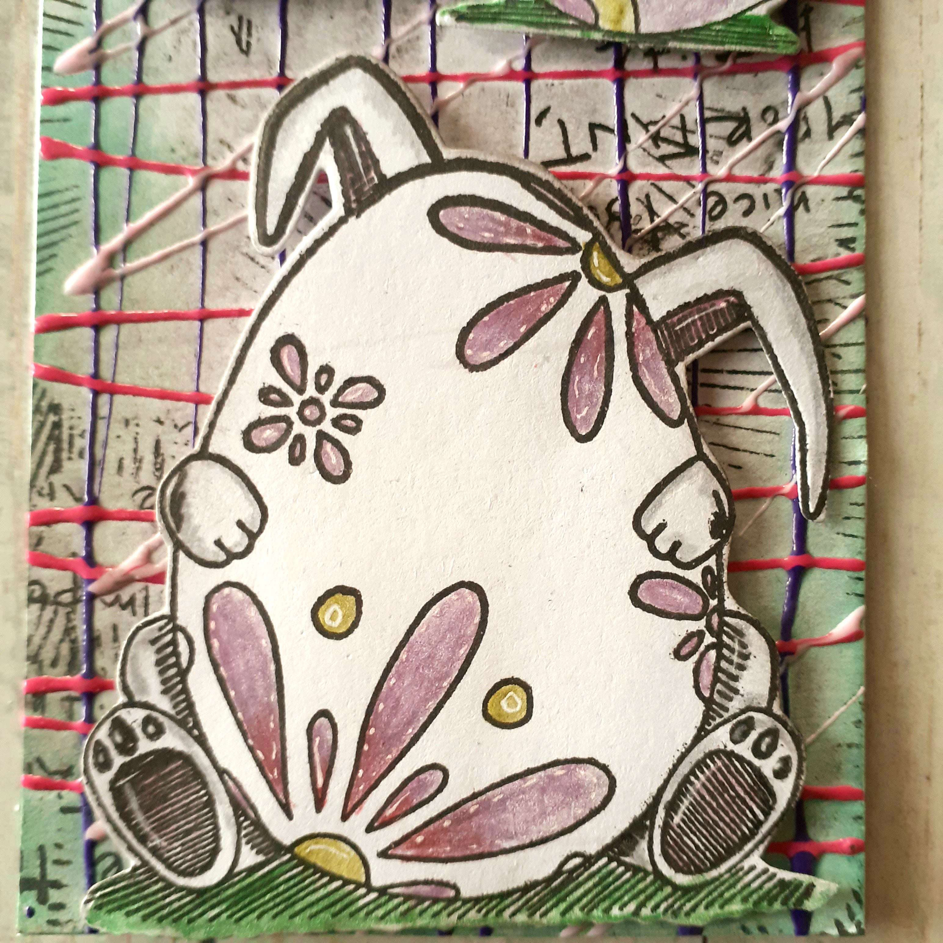 Lifescraft Rabbit On Egg Easter Theme Dies with stamps Set