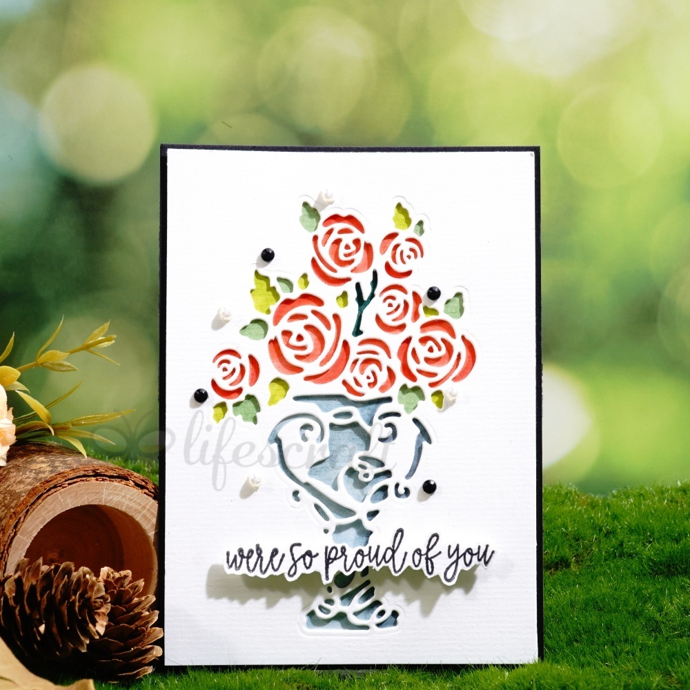 Lifescraft Flowers and Vase Metal Cutting Dies