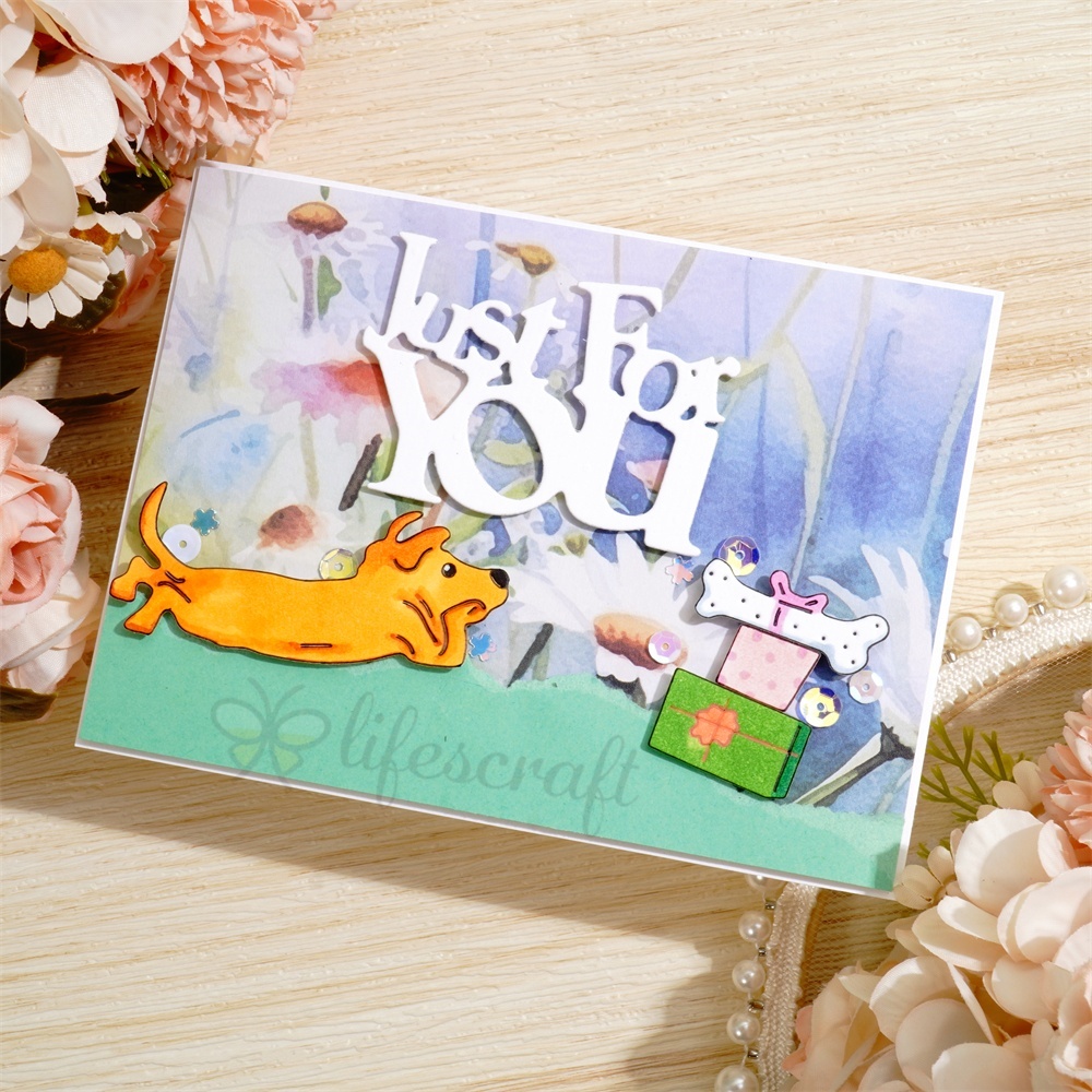 Lifescraft Puppy and Gift Box Metal Cutting Dies