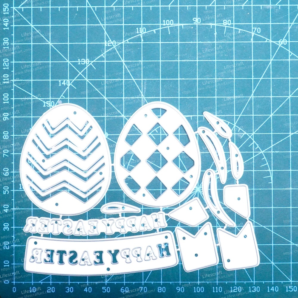 Lifescraft Two Easter Eggs and Belt Metal Cutting Dies