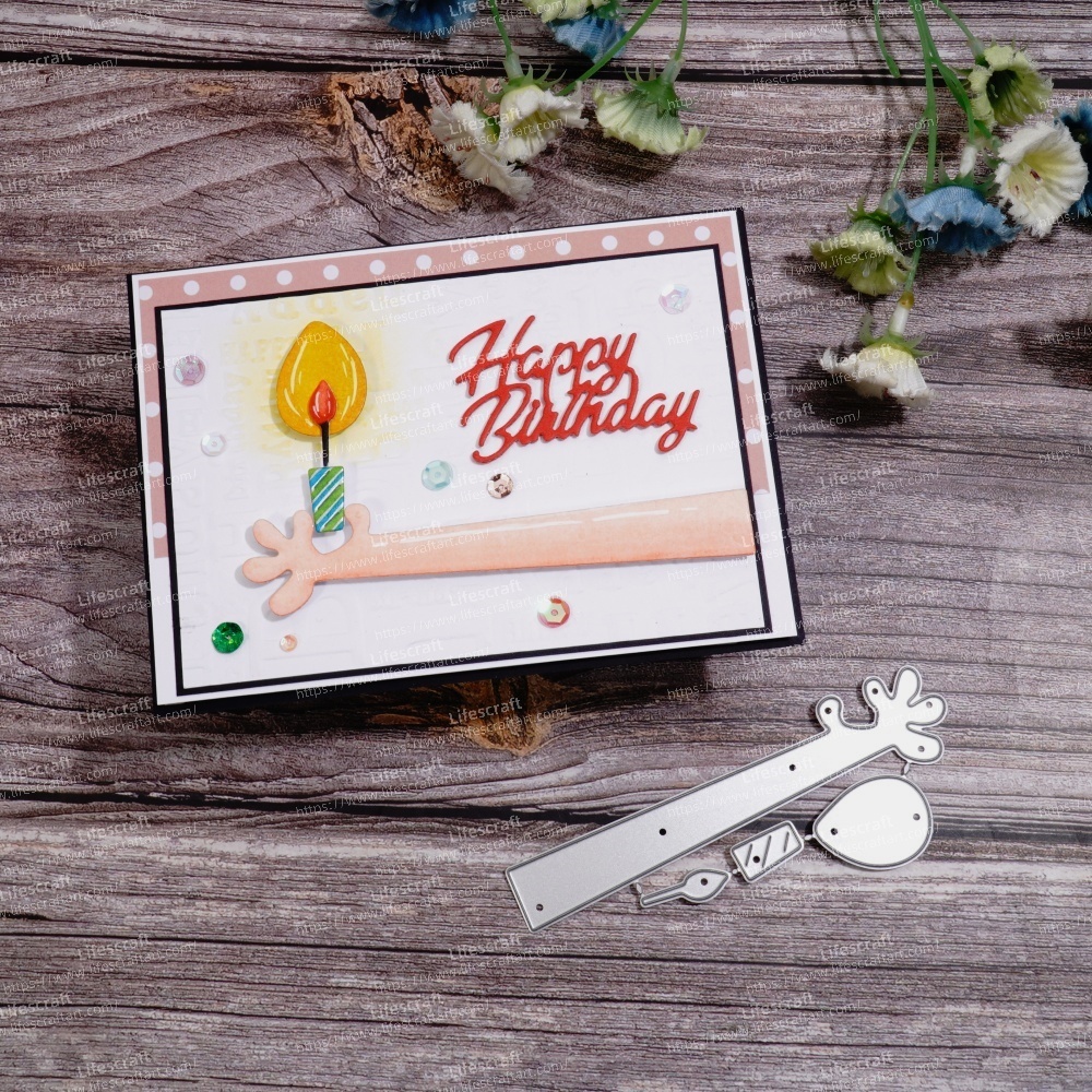 Lifescraft Long Arm Holding A Candle Metal Cutting Dies