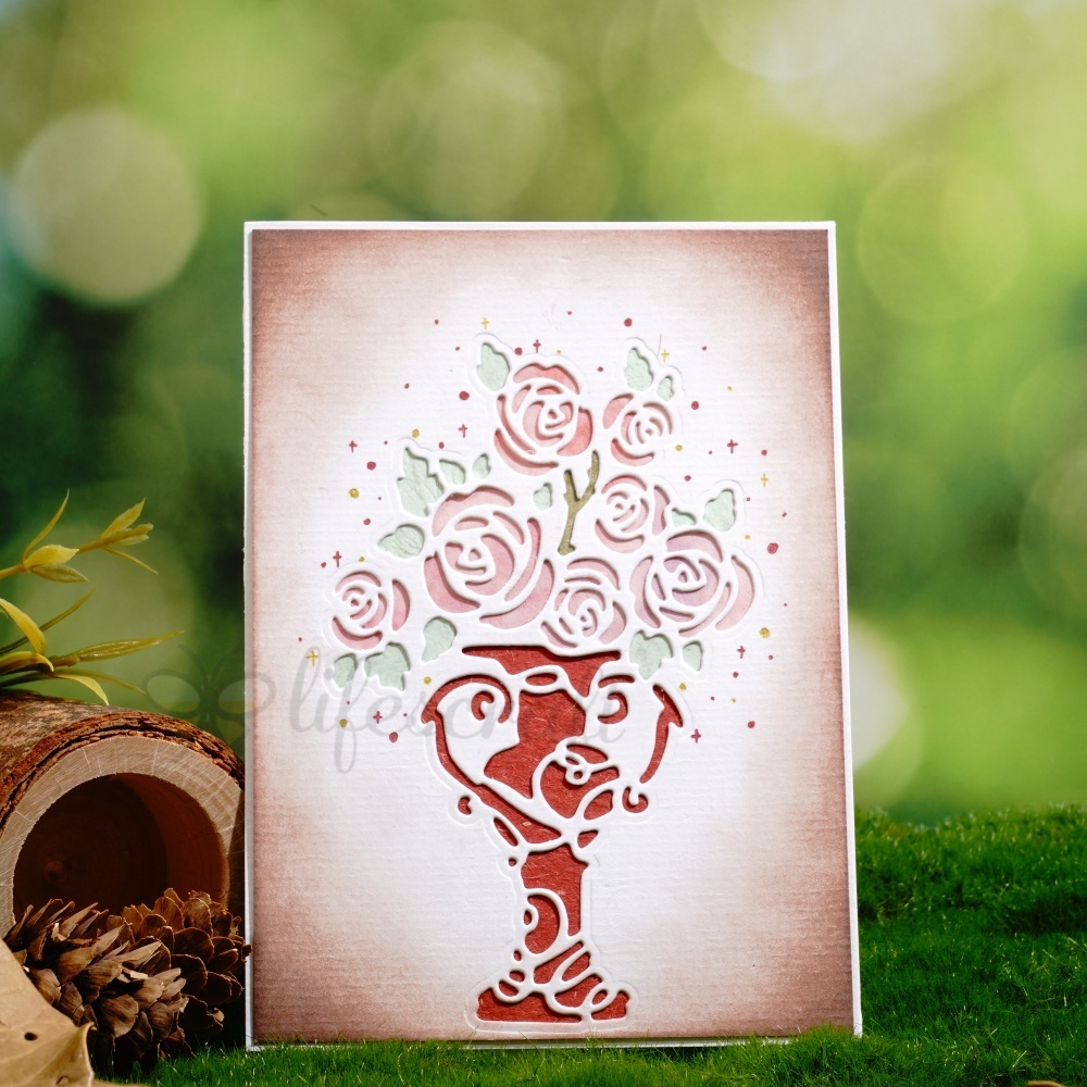 Lifescraft Flowers and Vase Metal Cutting Dies
