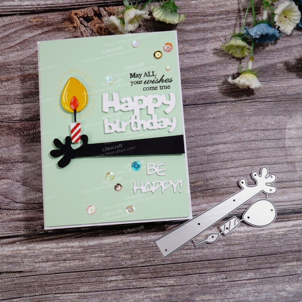 Lifescraft Long Arm Holding A Candle Metal Cutting Dies