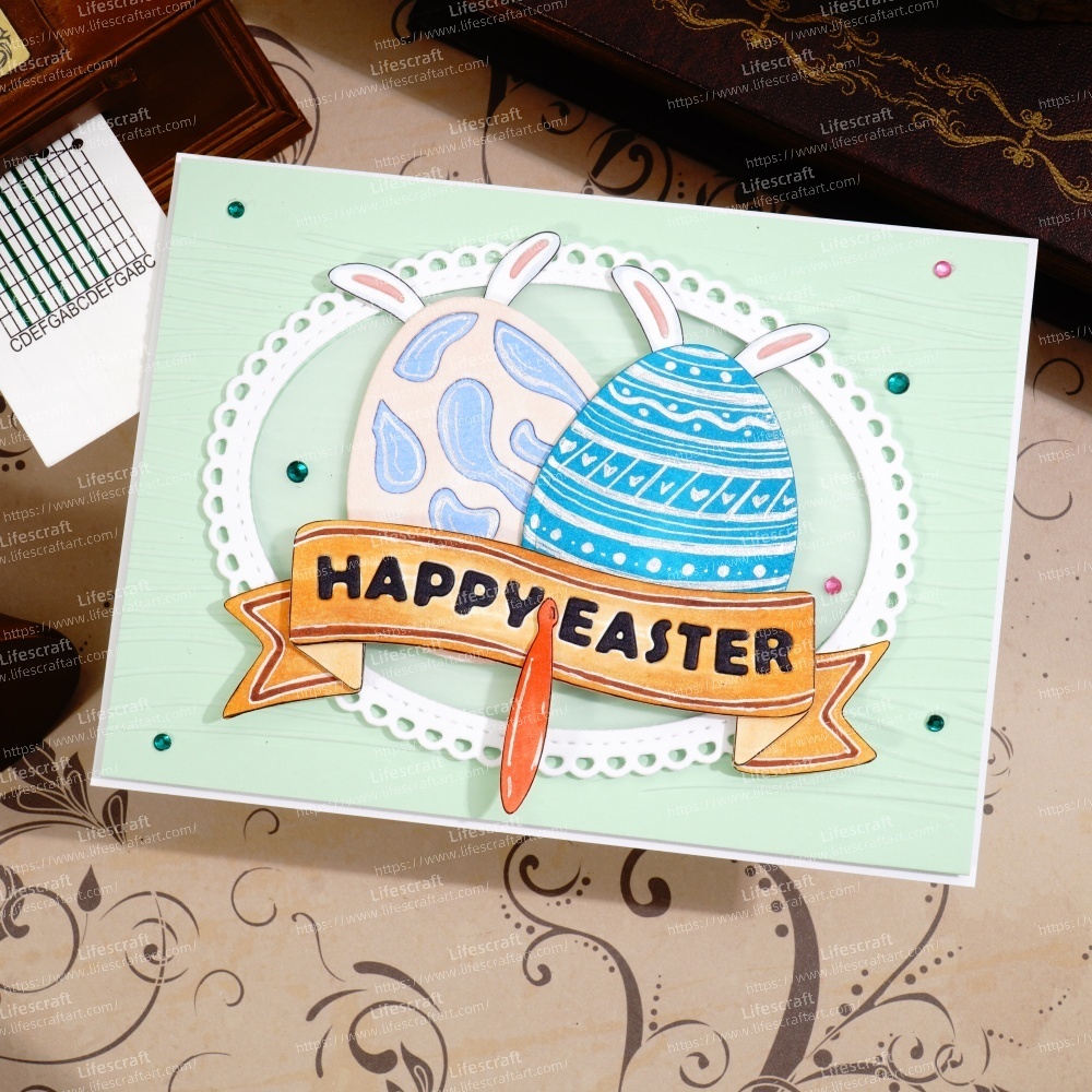 Lifescraft Two Easter Eggs and Belt Metal Cutting Dies