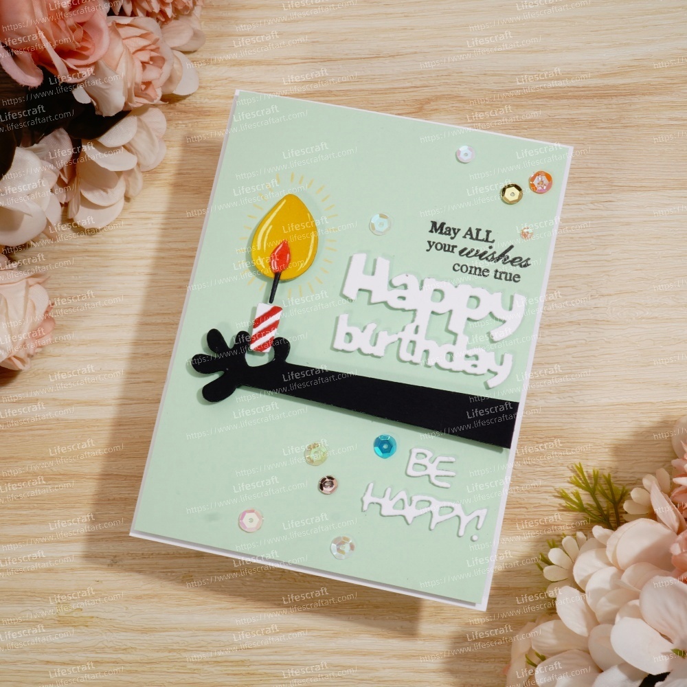 Lifescraft Long Arm Holding A Candle Metal Cutting Dies