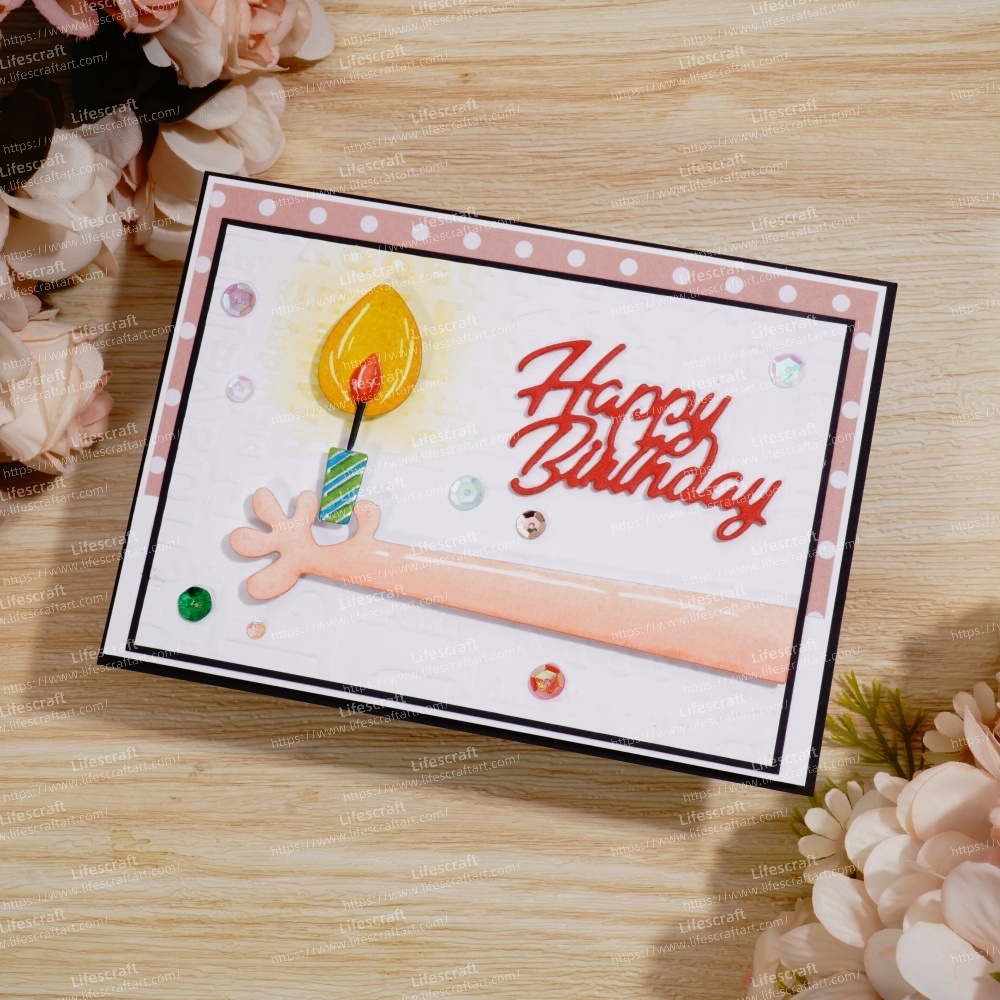 Lifescraft Long Arm Holding A Candle Metal Cutting Dies