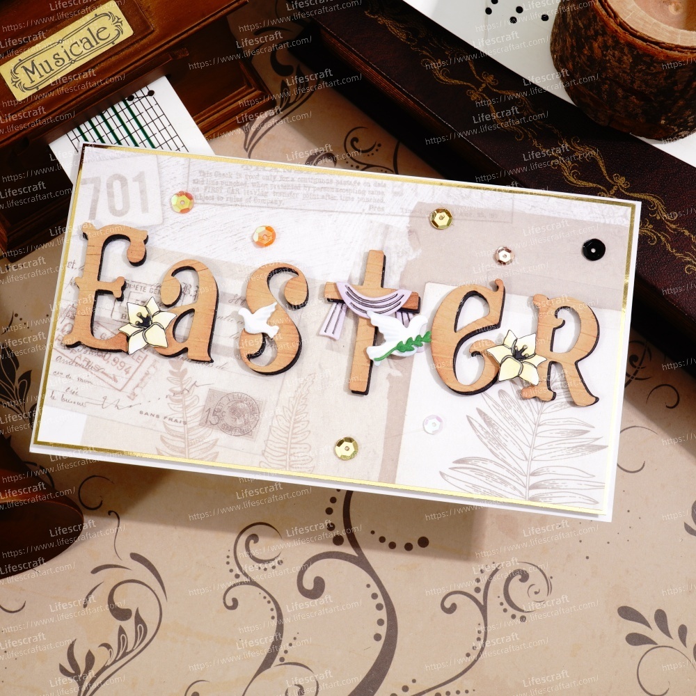 Lifescraft Easter Word Cross Metal Cutting Dies