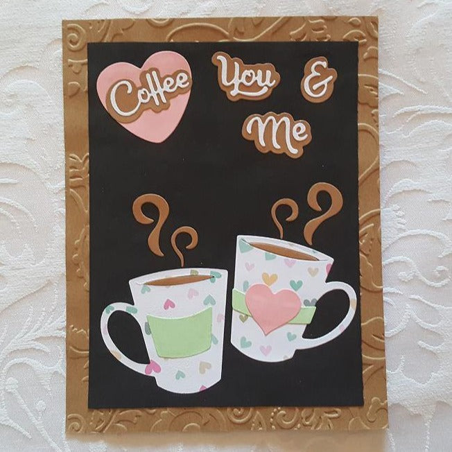 You and Me Coffee Cup Dies - Inlovearts