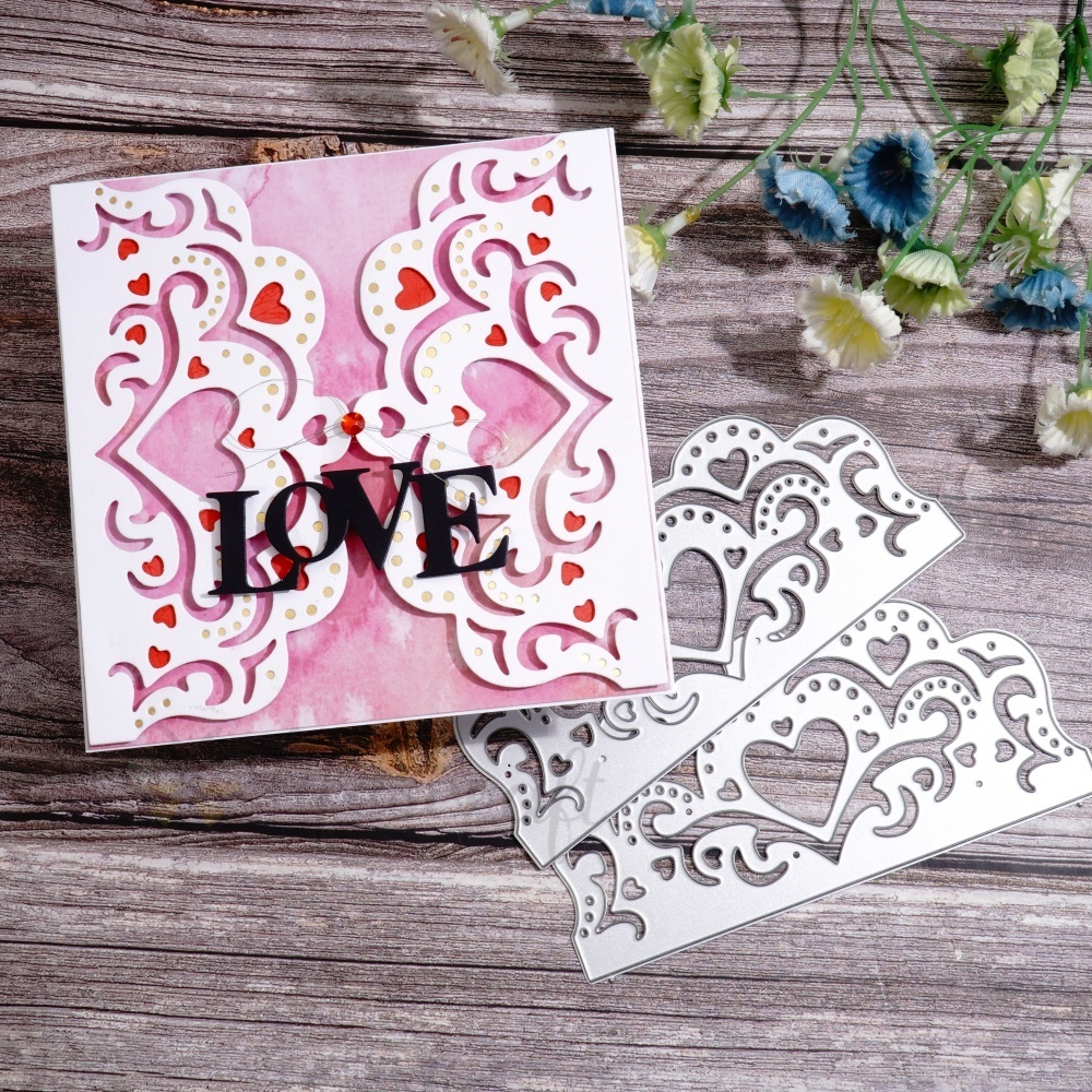 Lifescraft Hollow Love Border Metal Cutting Dies