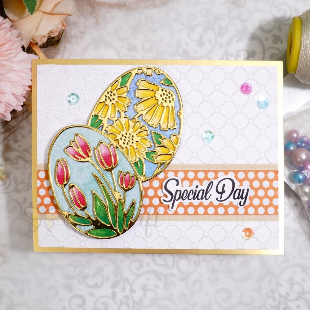 Lifescraft Special Day Flower Egg Metal Cutting Dies