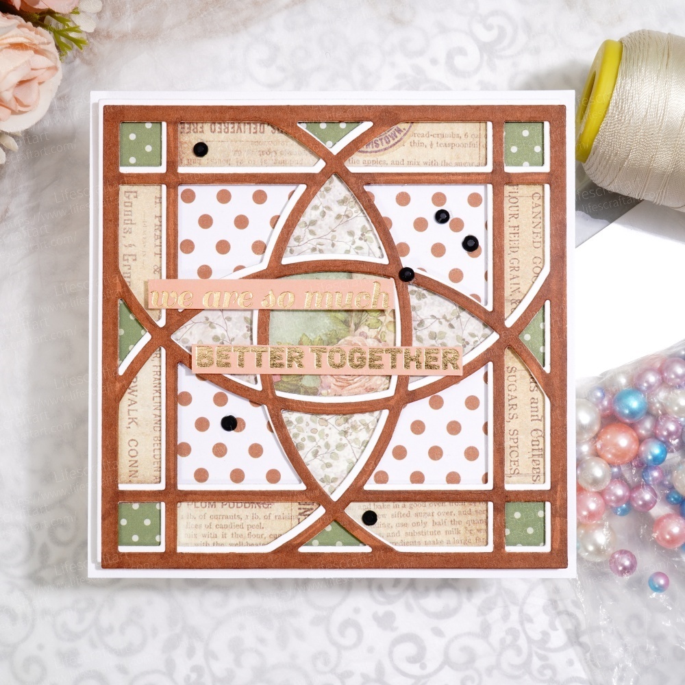 Lifescraft Arc ellipse Cross Background Board Metal Cutting Dies