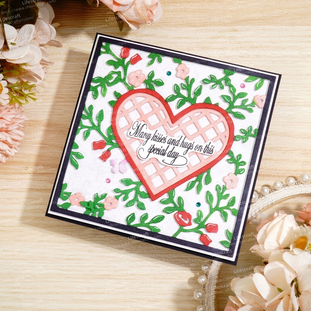 Lifescraft Heart Background Board Metal Cutting Dies