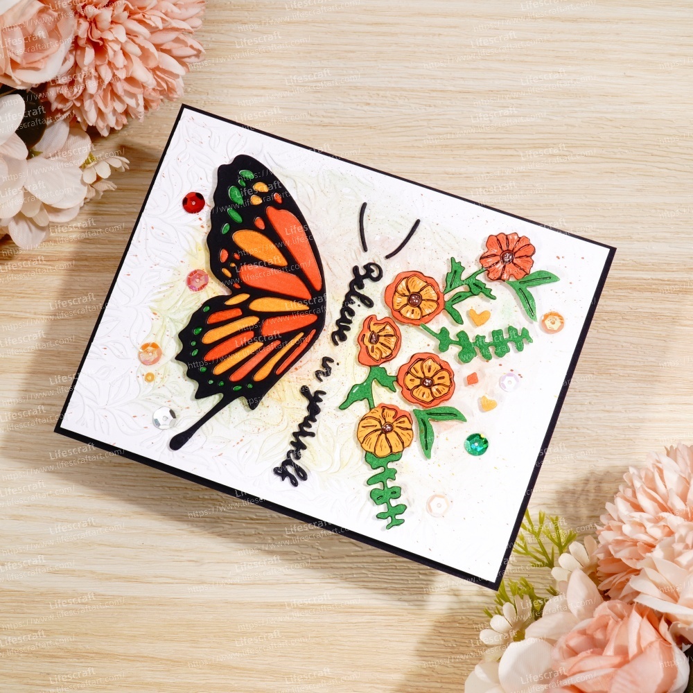 Lifescraft Butterfly Flower Metal Cutting Dies