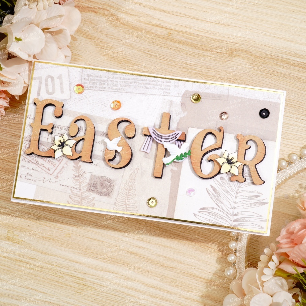 Lifescraft Easter Word Cross Metal Cutting Dies
