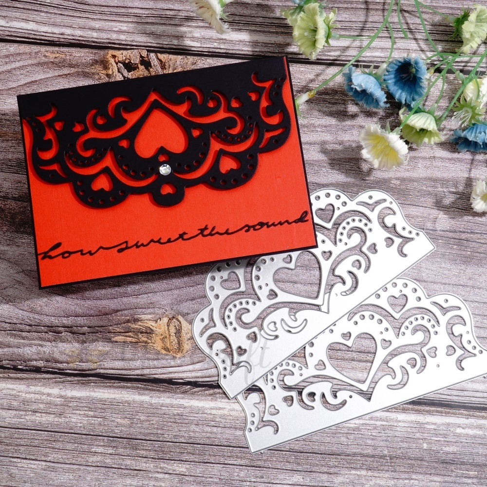 Lifescraft Hollow Love Border Metal Cutting Dies
