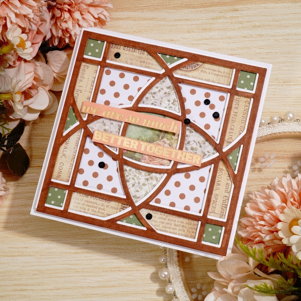 Lifescraft Arc ellipse Cross Background Board Metal Cutting Dies