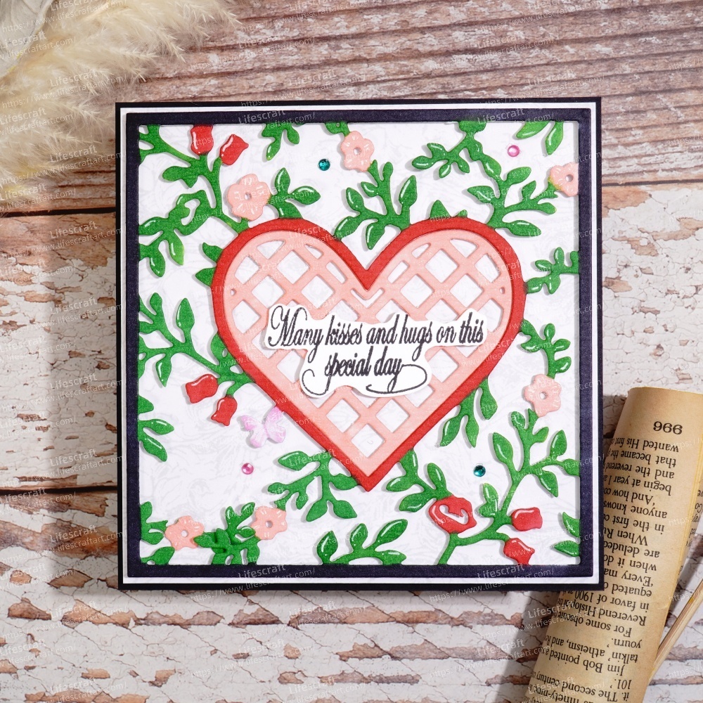 Lifescraft Heart Background Board Metal Cutting Dies