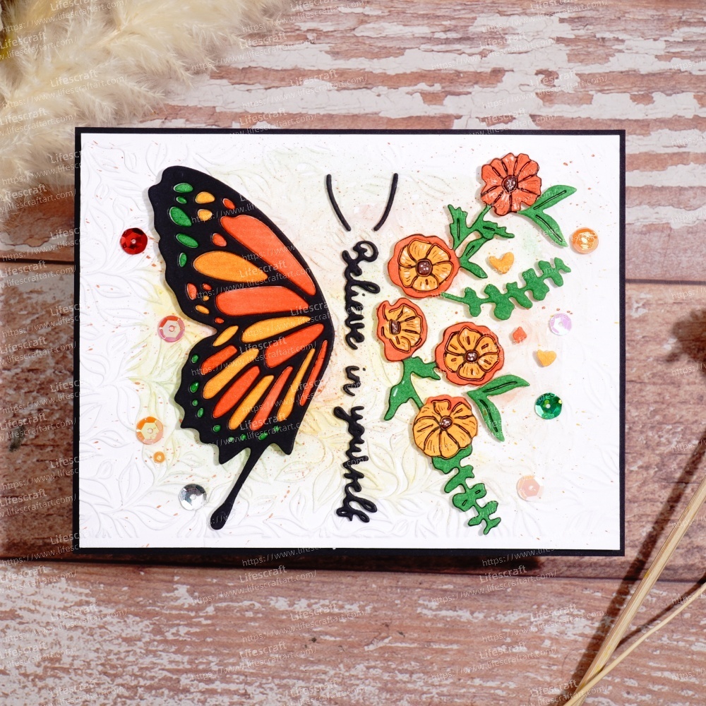 Lifescraft Butterfly Flower Metal Cutting Dies