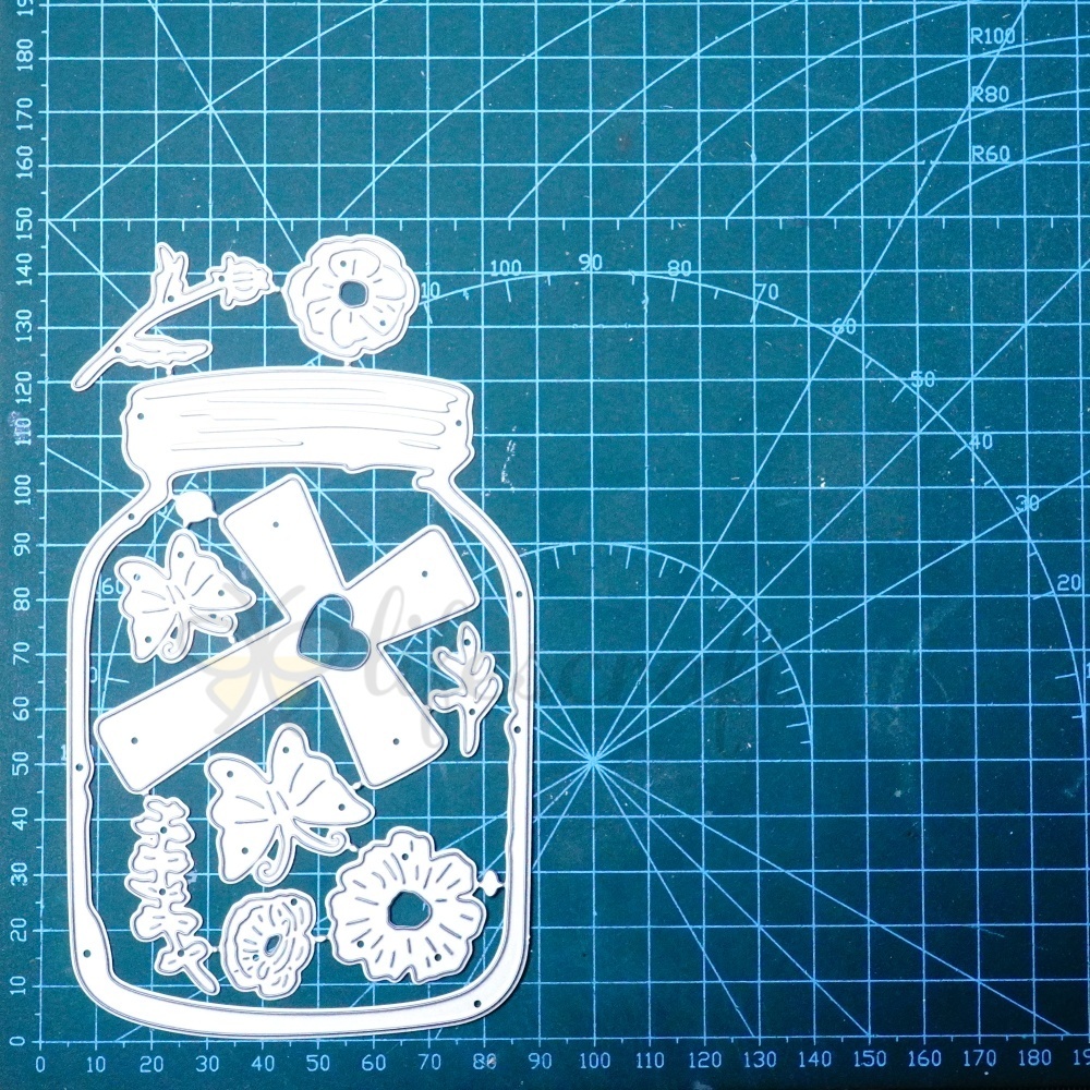 Lifescraft Pansy Flowers in the Vase Metal Cutting Dies