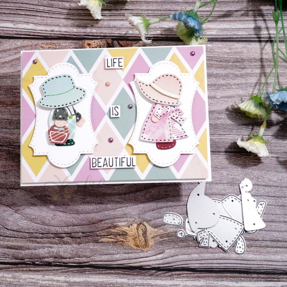 Lifescraft Little Boy and Little Girl Metal Cutting Dies