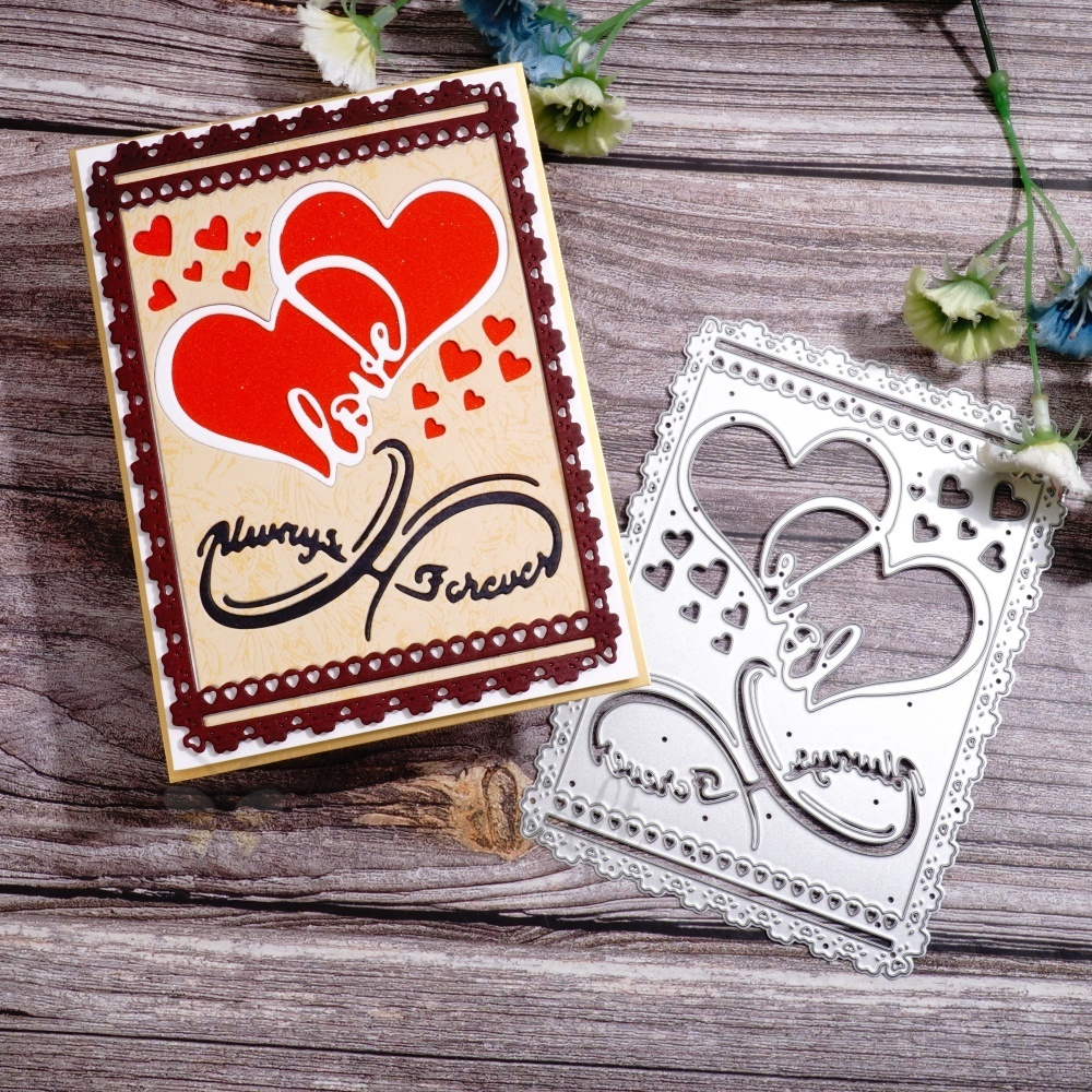 Lifescraft Two Love Hearts Metal Cutting Dies