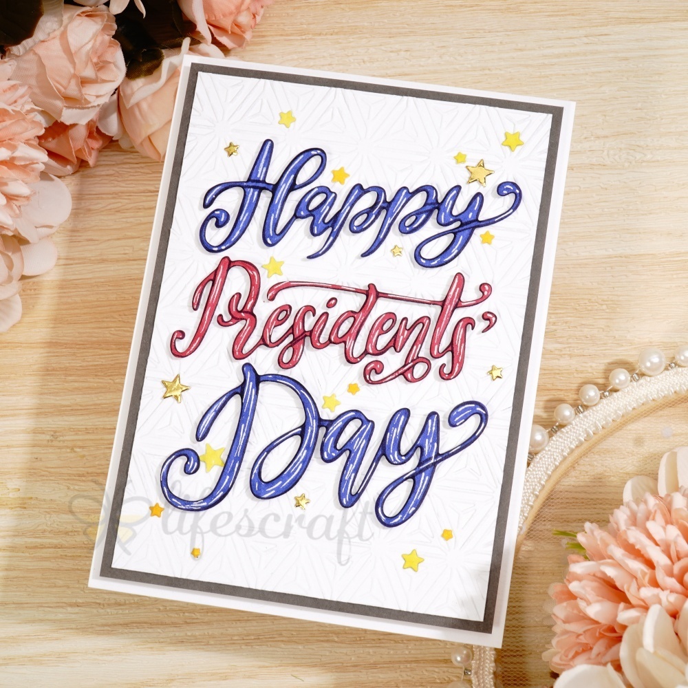 Lifescraft Happy Presidential Day Cutting Dies