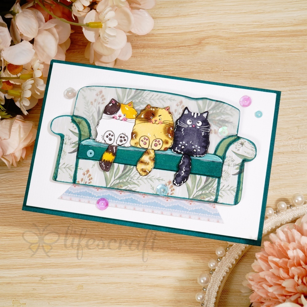 ★87MM★ Mmlg CARD DECO HFT BABY LEAF Pinpoint Leaf Plate