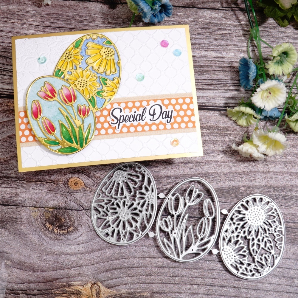 Lifescraft Special Day Flower Egg Metal Cutting Dies