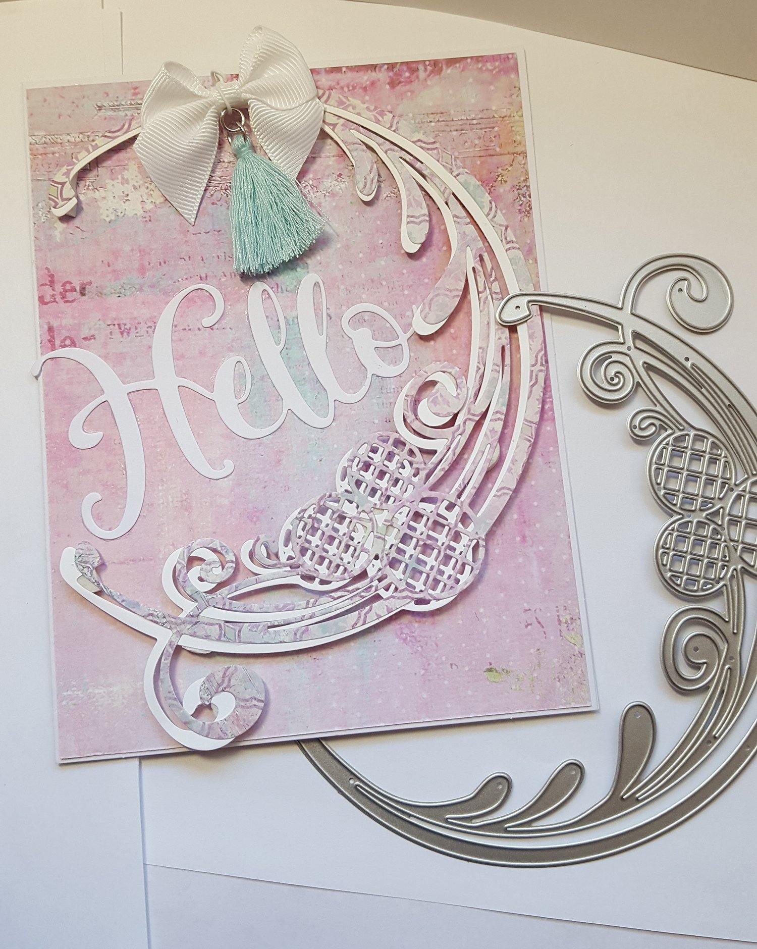 Half Moon Lace Frame Dies - Inlovearts