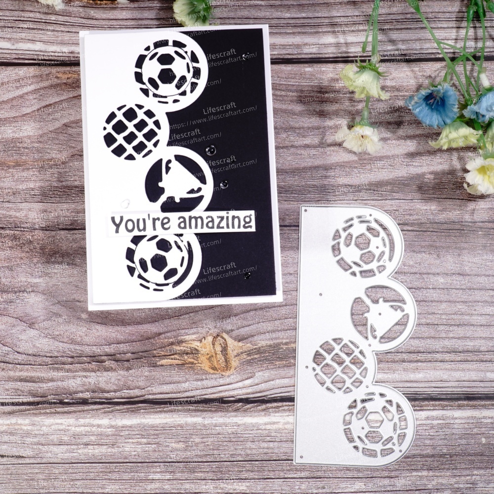 Lifescraft Hollow Football Background Board Metal Cutting Dies