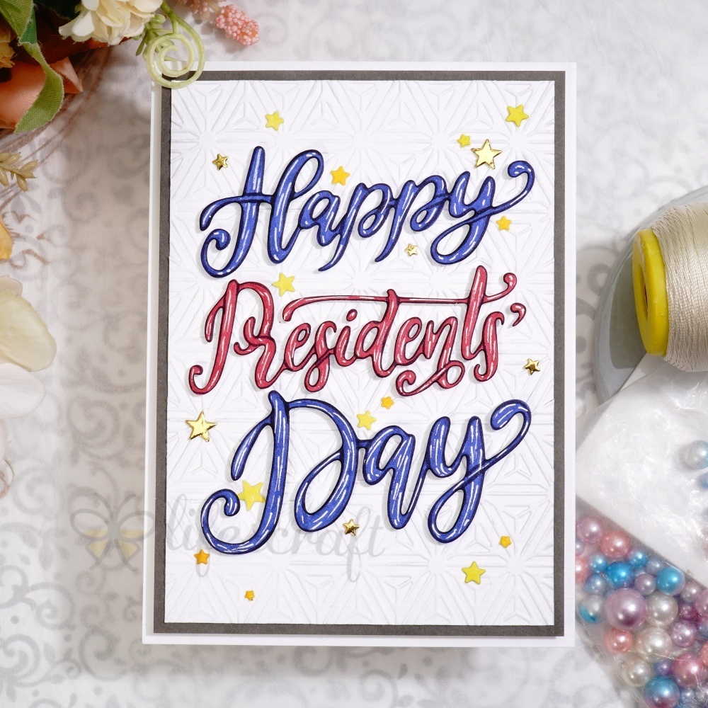 Lifescraft Happy Presidential Day Cutting Dies