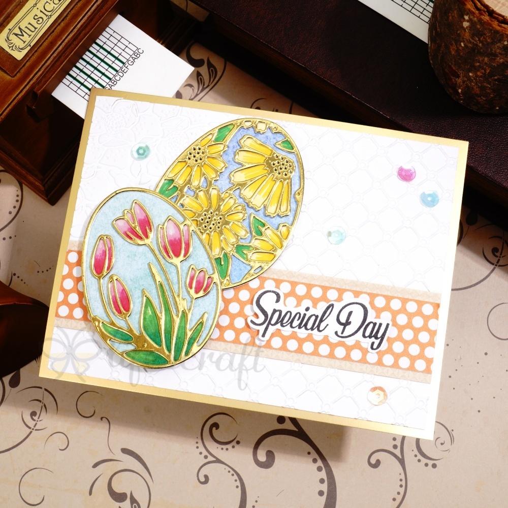 Lifescraft Special Day Flower Egg Metal Cutting Dies