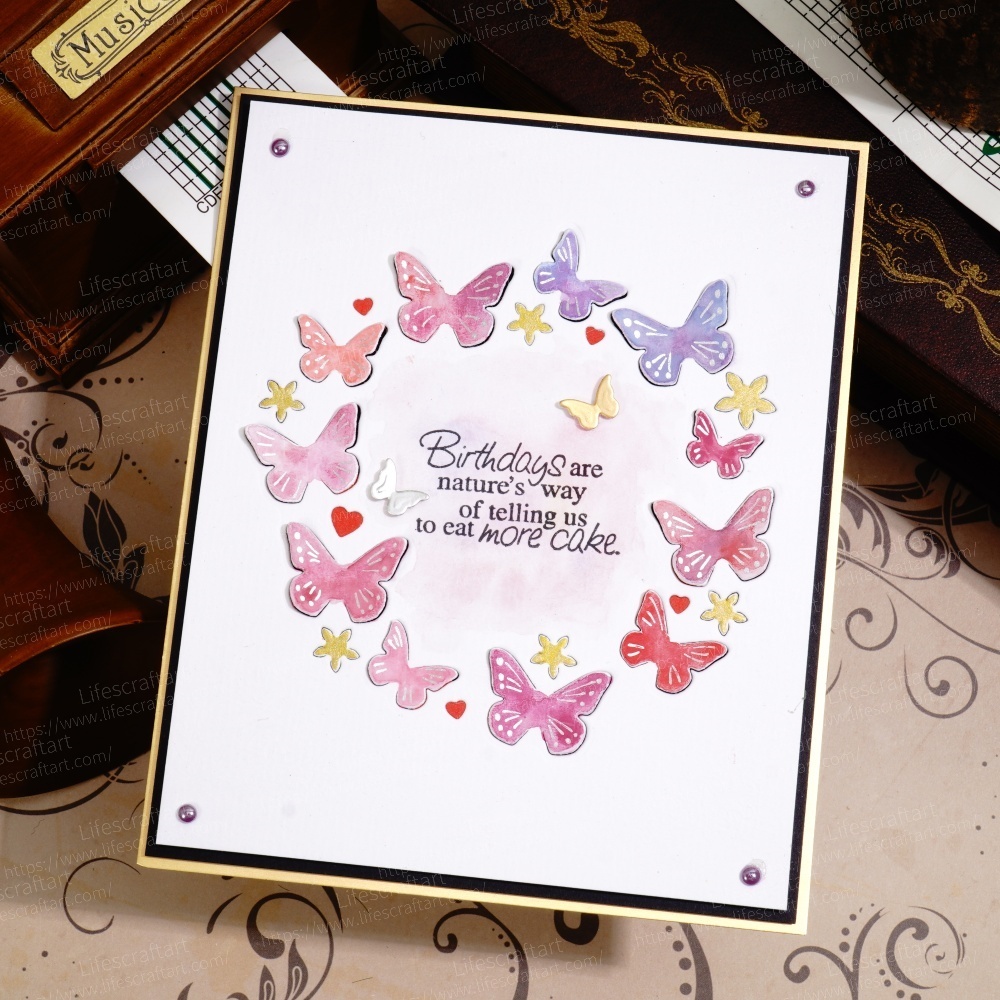 Lifescraft Butterflies Circle Metal Cutting Dies