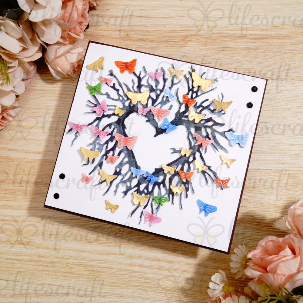 Lifescraft Heart Butterflies Metal Cutting Dies