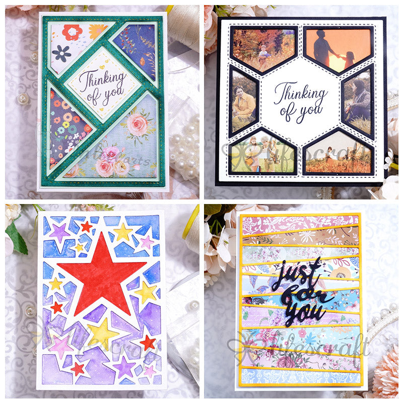 Lifescraft Polygon Background Board Kits Bundles with 4 Items