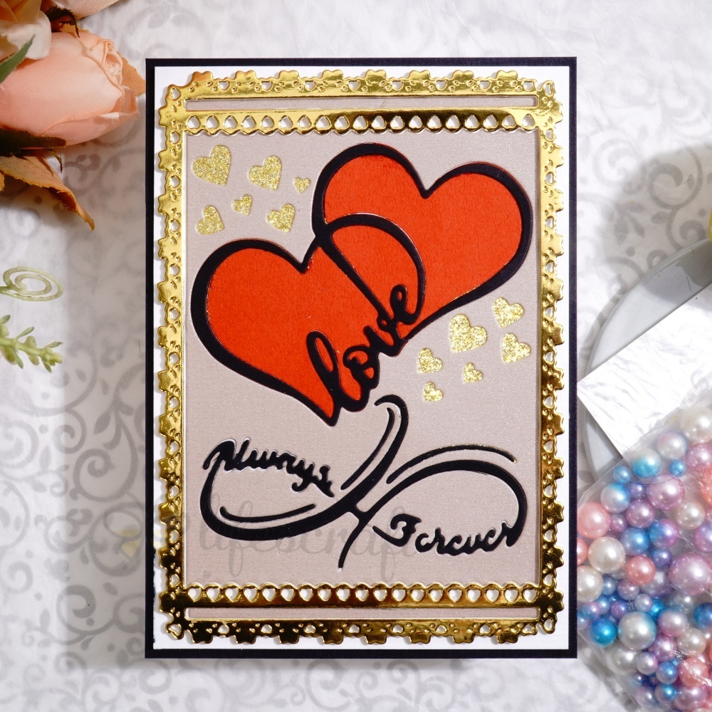 Lifescraft Two Love Hearts Metal Cutting Dies