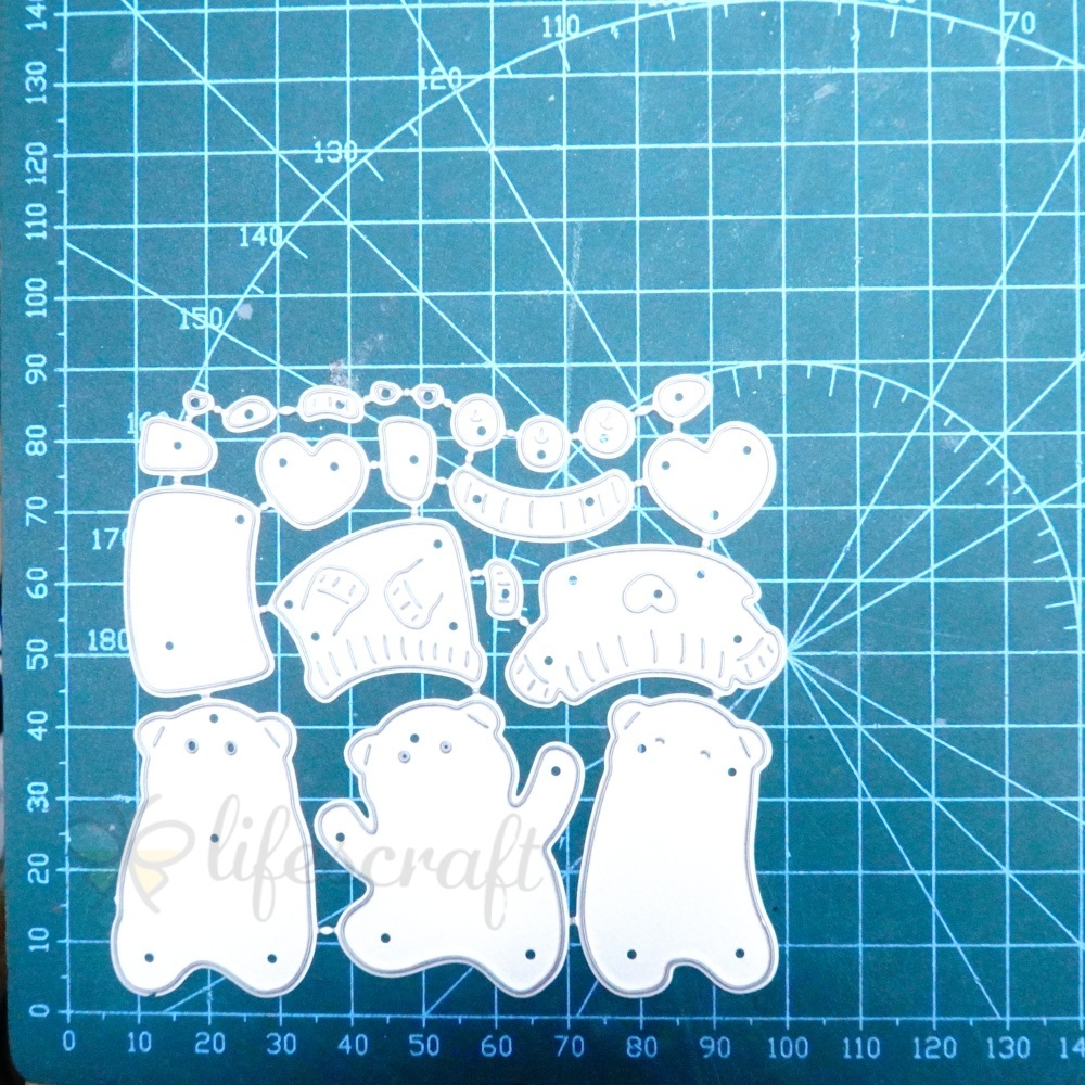 Lifescraft Baby Bears Metal Cutting Dies