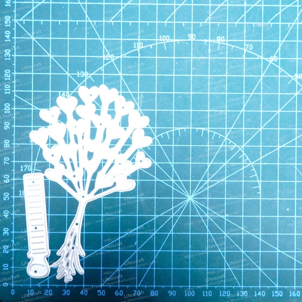 Lifescraft Heart Flower for Birthday Metal Cutting Dies