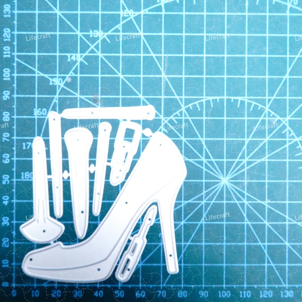 Lifescraft High Heels Makeup Brushes and Lipstick Metal Cutting Dies